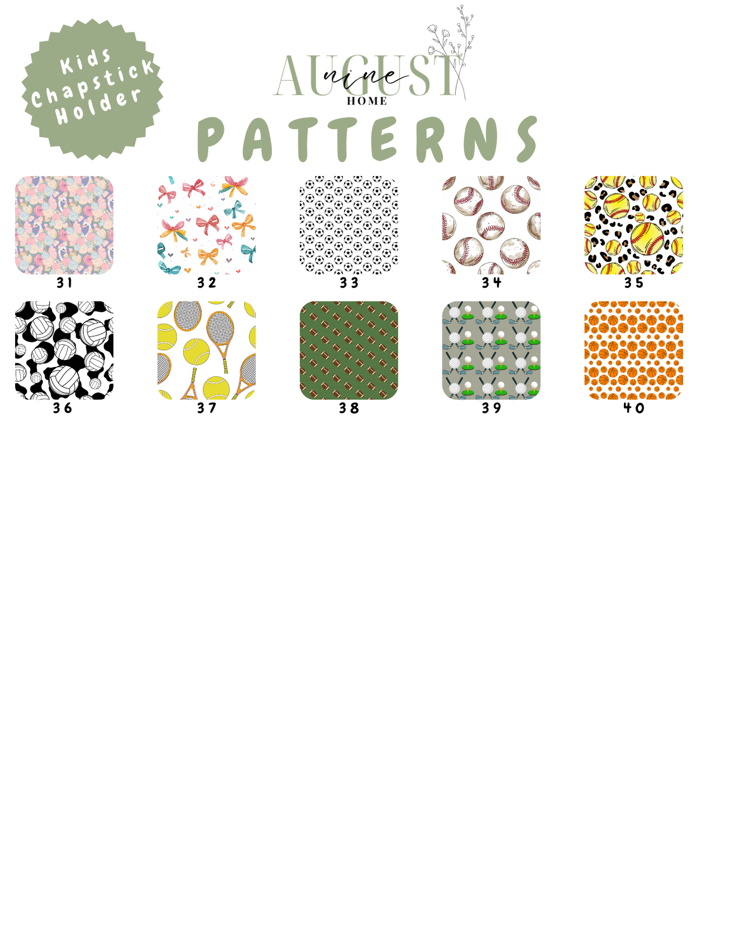 🍭Kids Chapstick Holder Keychain 🐯