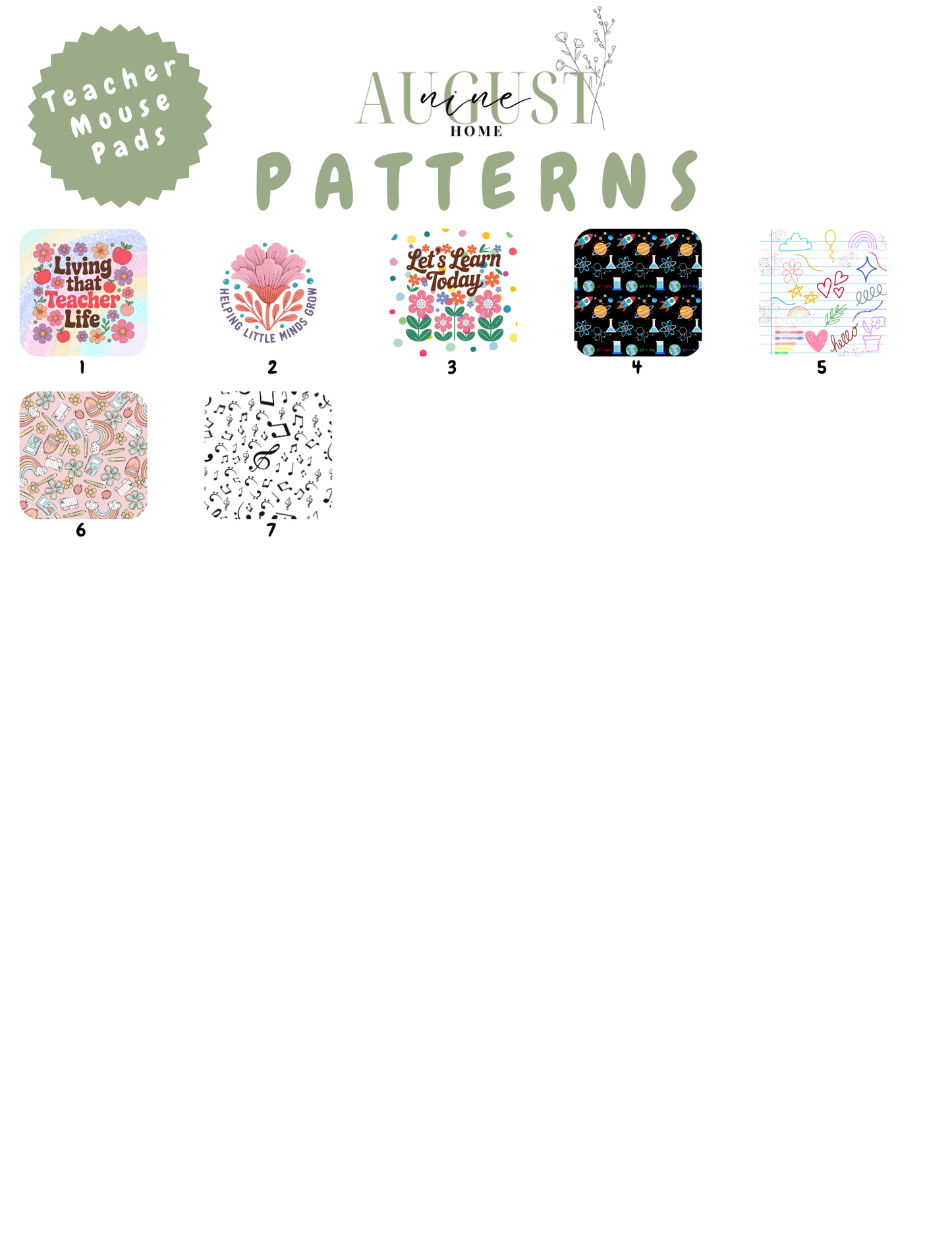 Mouse Pads (Teachers)