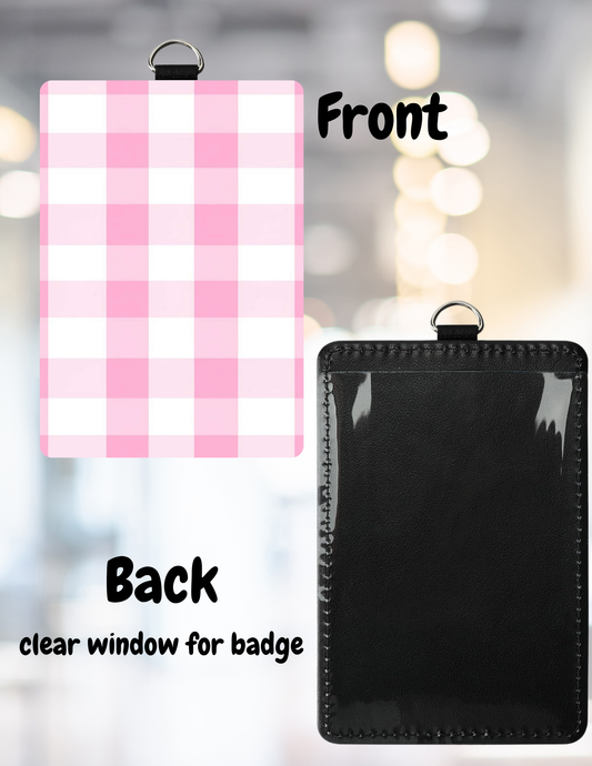 🪪 Badge Holder + Black Lanyard 🖤