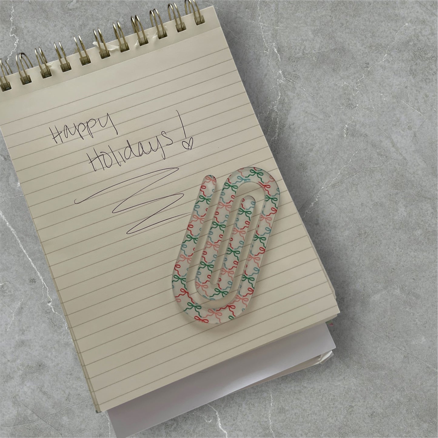 Jumbo Paper Clip Bookmarks | Christmas