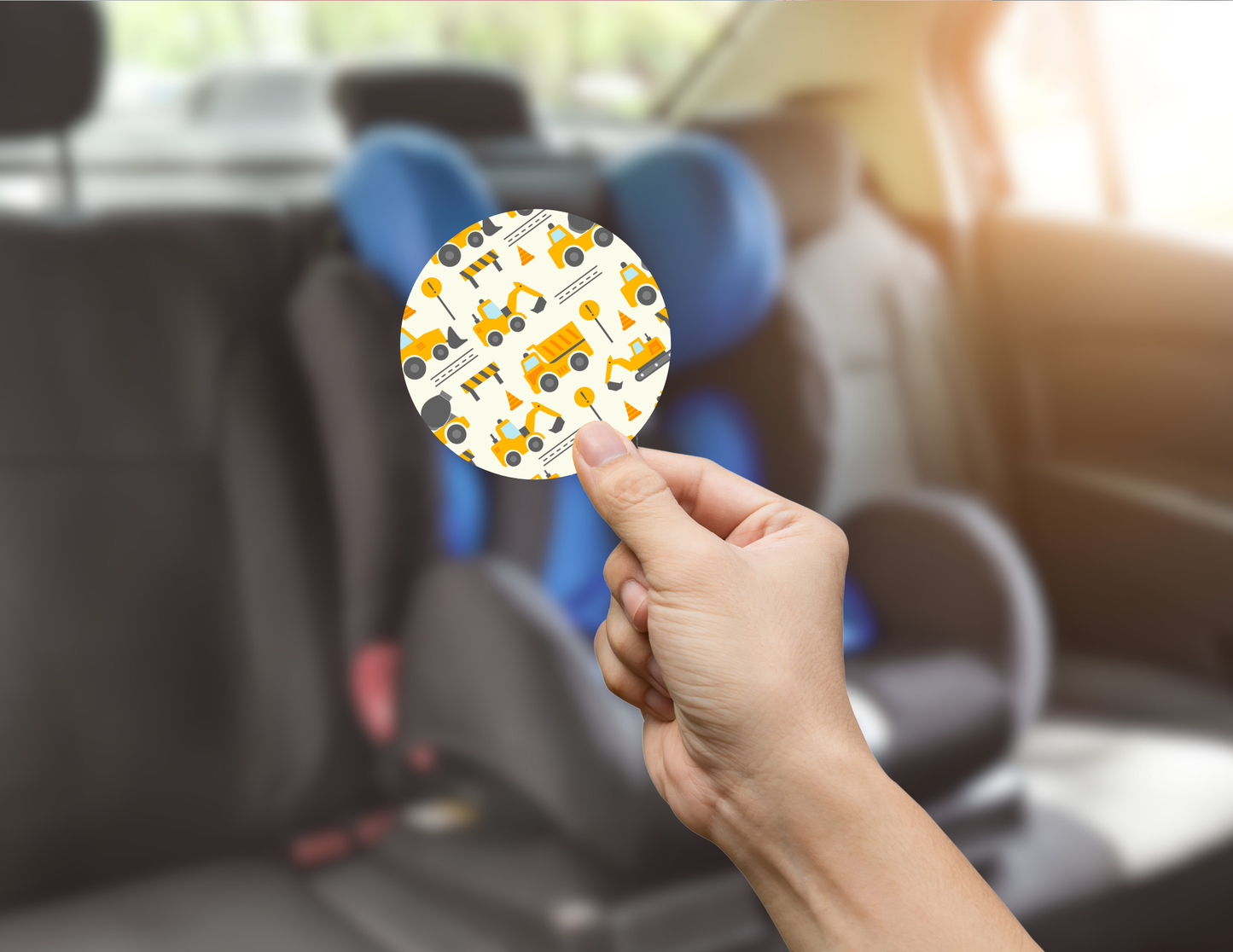 🚗✨ Kids Car Coasters✨  Made Just for Little Riders! (Set of 2)