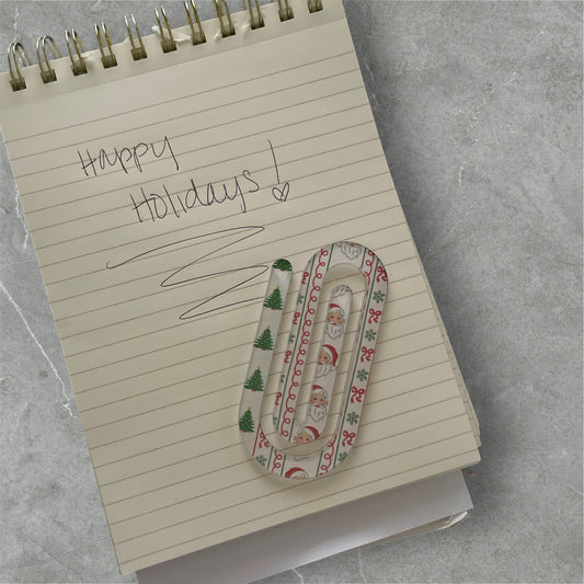 Jumbo Paper Clip Bookmarks | Christmas