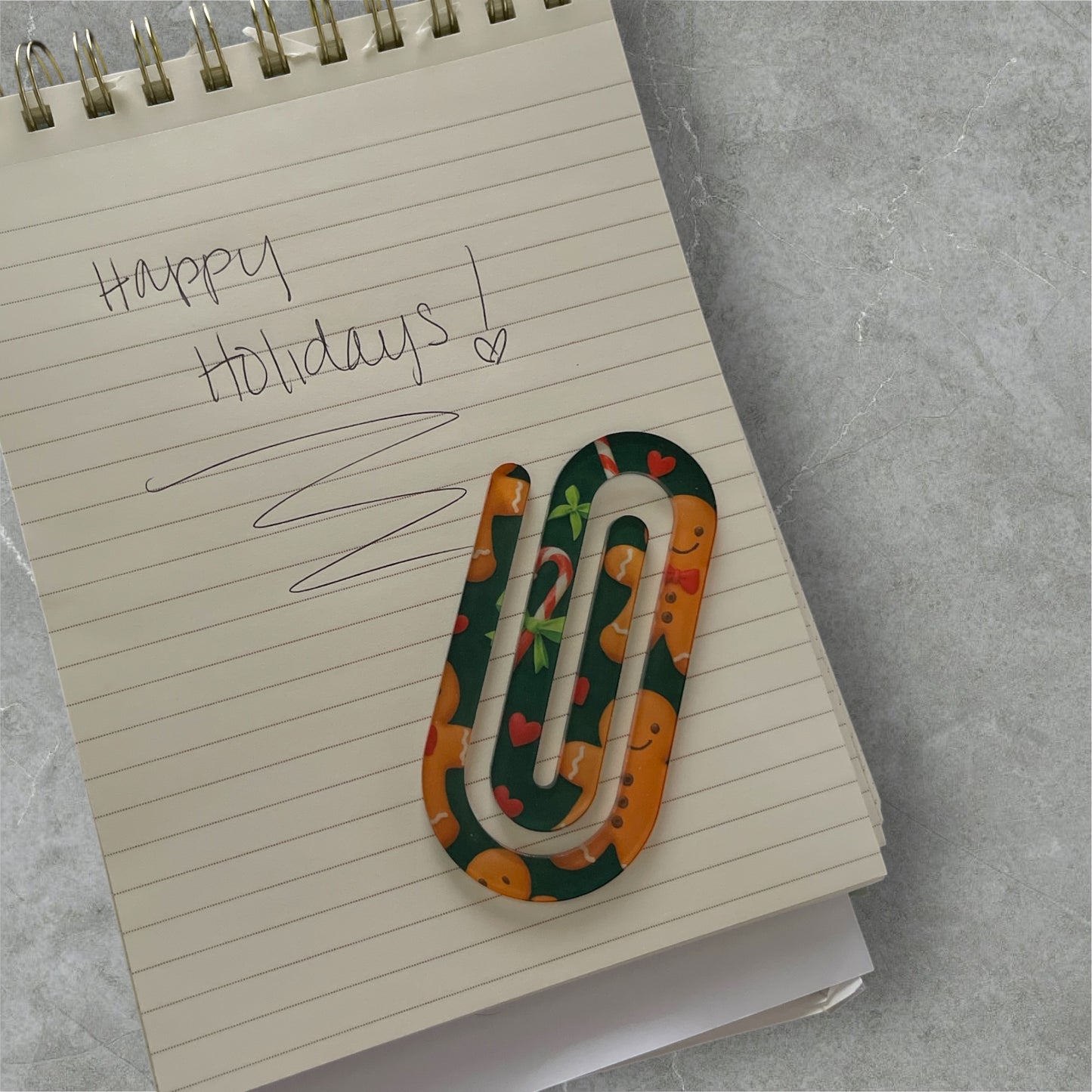 Jumbo Paper Clip Bookmarks | Christmas