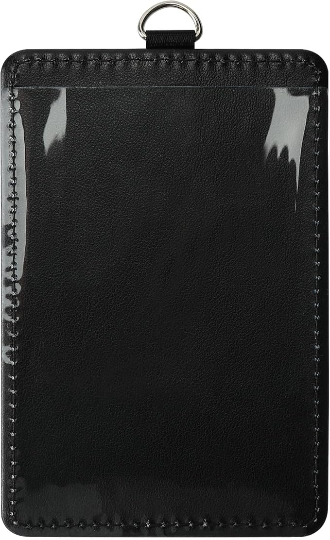 🪪 Badge Holder + Black Lanyard 🖤