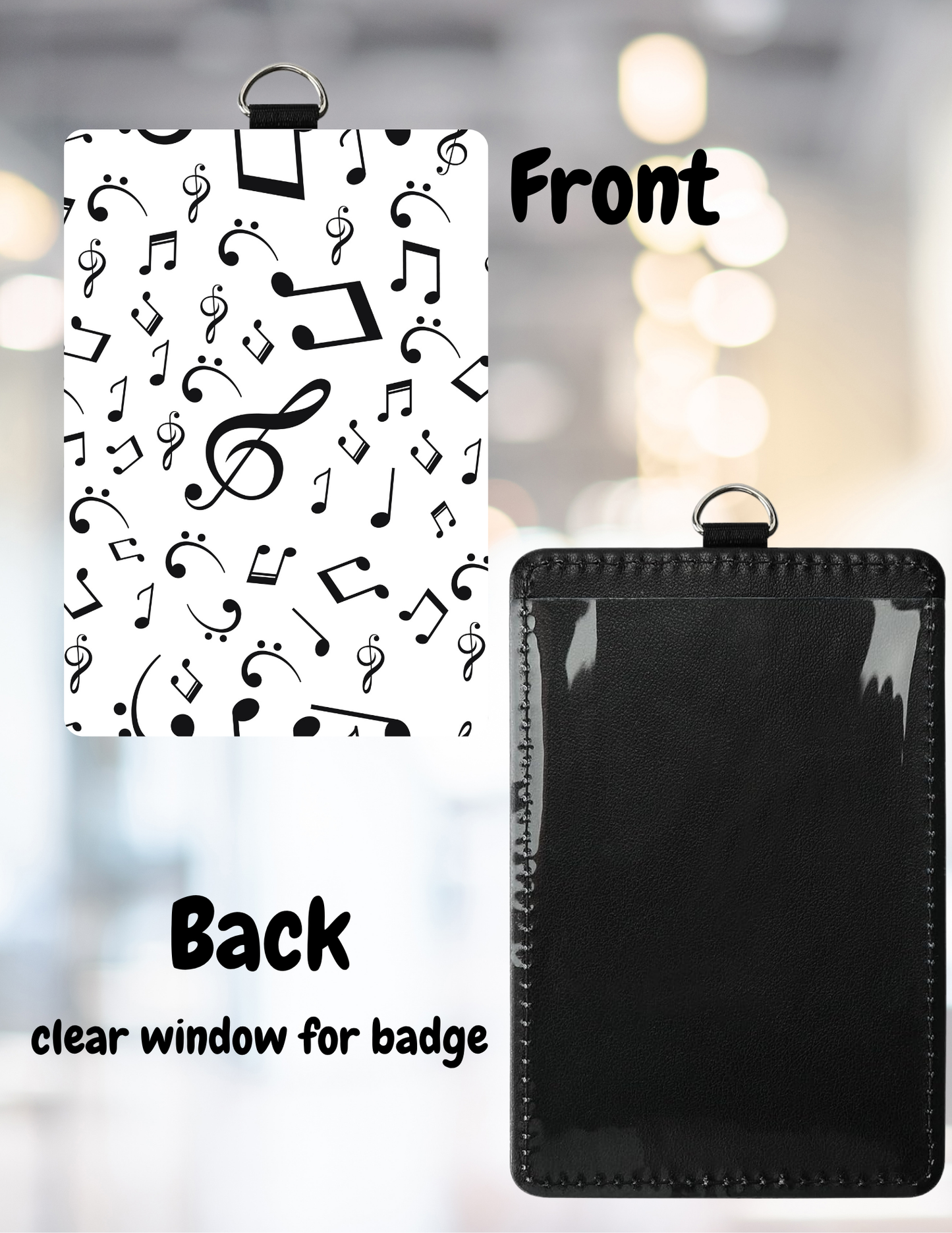 Teacher ID Badge Holder with Lanyard