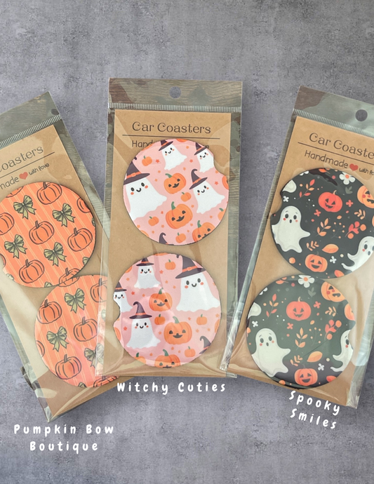 Car Coasters | Fall & Halloween