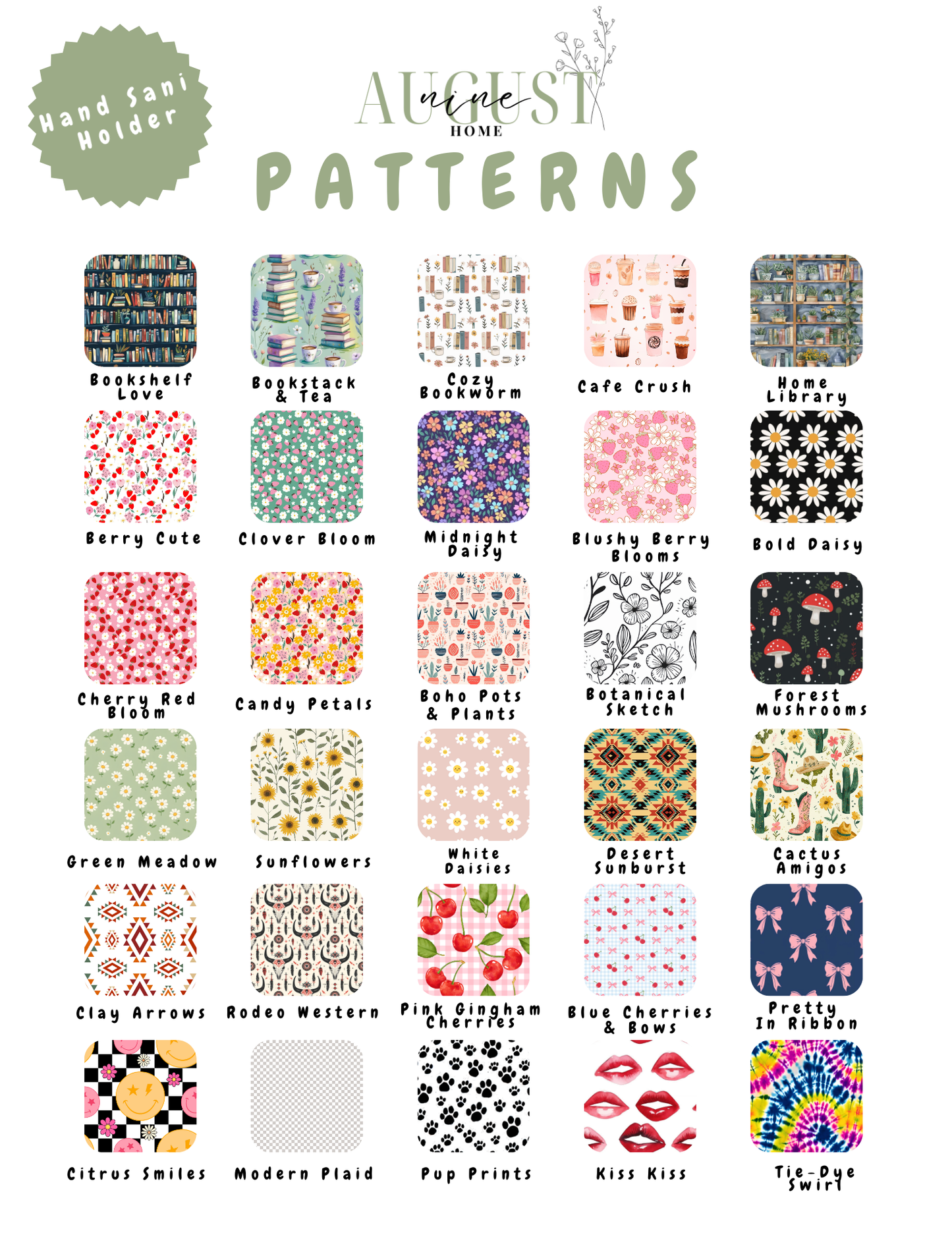 Hand Sani Holders + Refillable Bottle