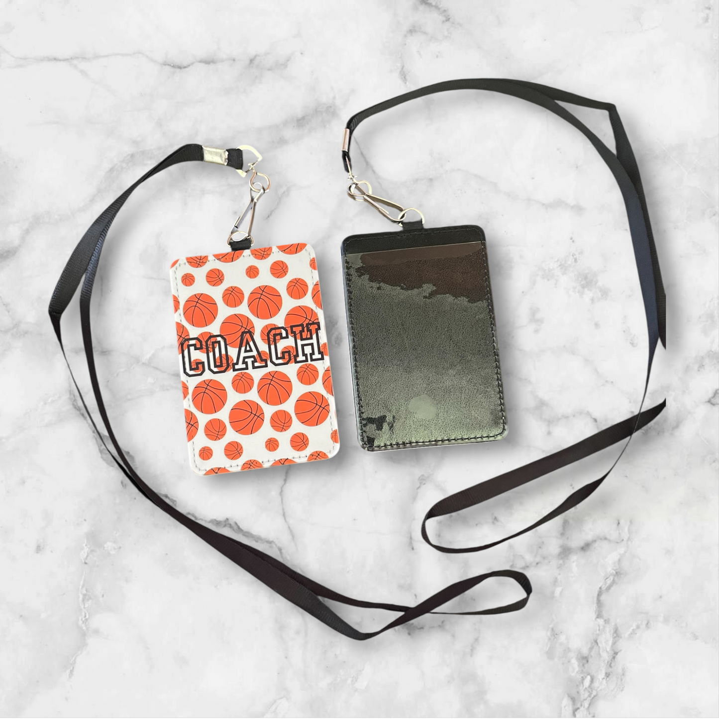 🪪 Badge Holder + Black Lanyard 🖤