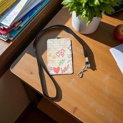 Teacher ID Badge Holder with Lanyard