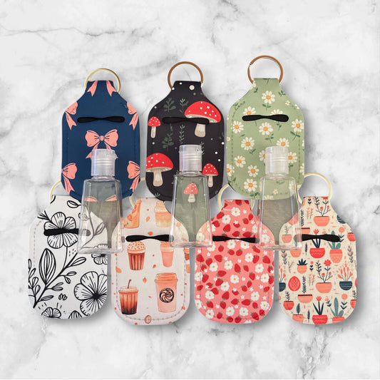 Hand Sani Holders + Refillable Bottle