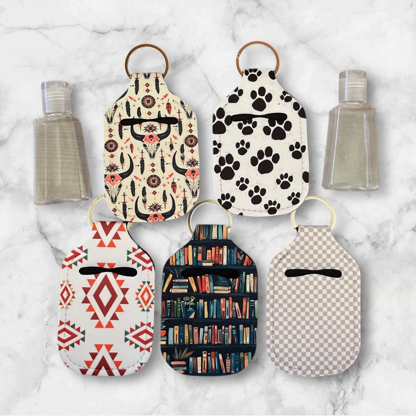 Hand Sani Holders + Refillable Bottle