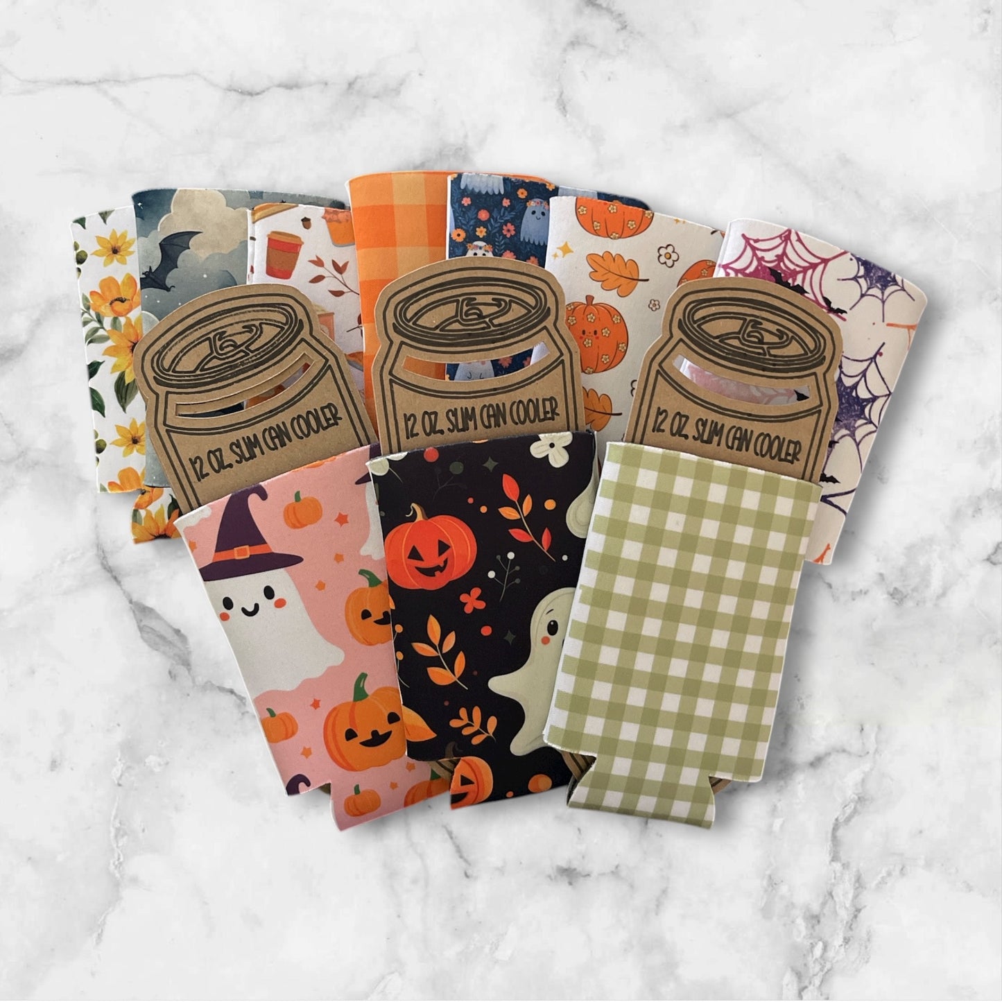 12 oz. Slim Can Cooler | Fall & Halloween