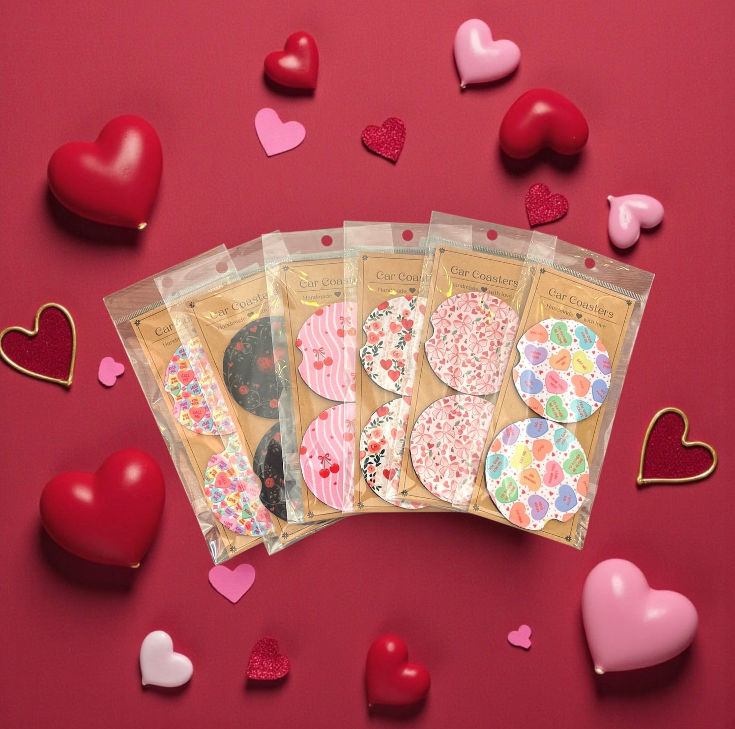 Car Coasters | Valentine's Day